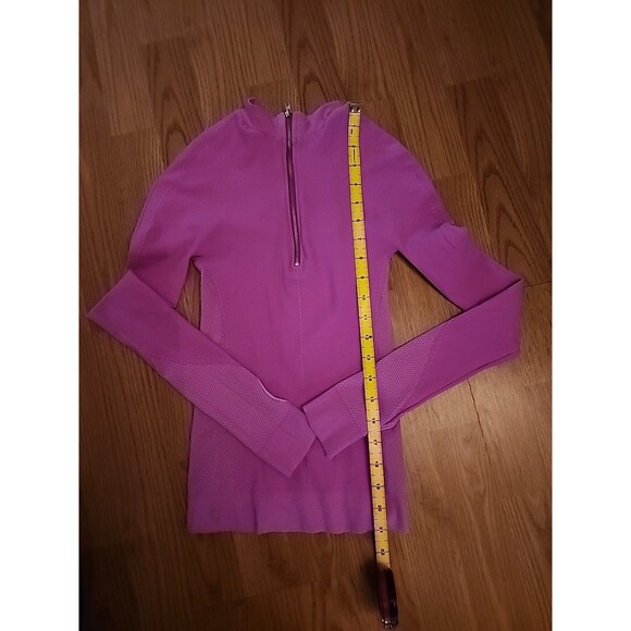 Free People Movement Pink 1/2 Zip Mock Neck  Activewear PulloverWomens XS Barbie - Picture 13 of 15